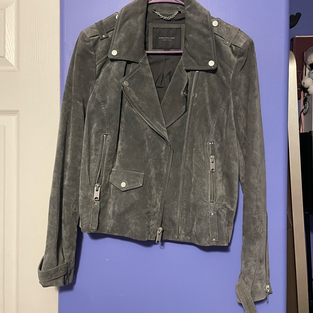 Grey Suede Jacket